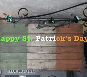 happy st patricks day old style banner for flanagan s irish pub