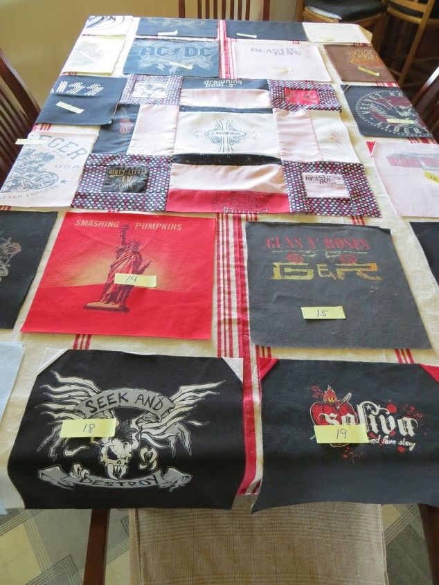because i have a brother that loves concerts t shirt quilt
