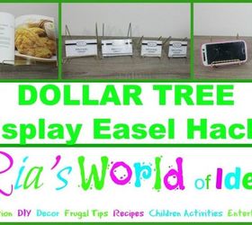 dollar tree display easel hacks
