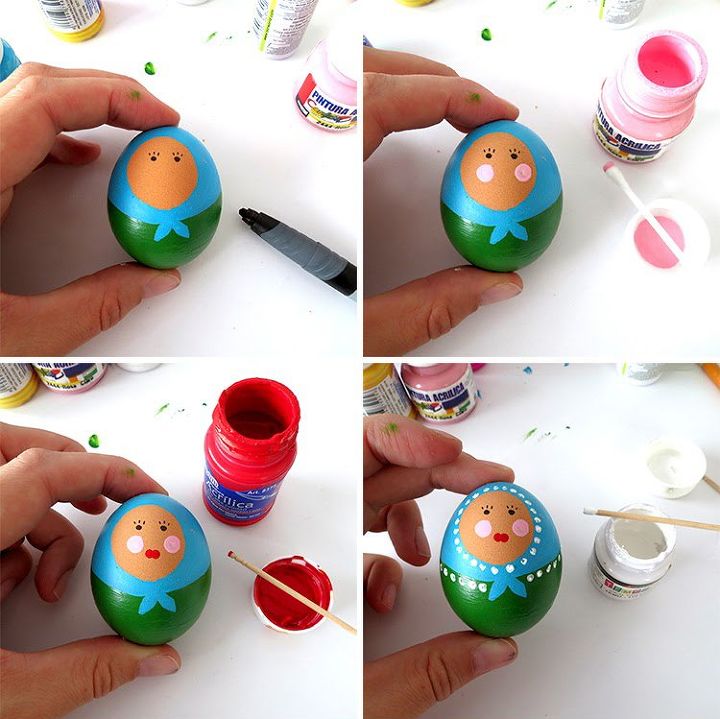 artesanato de pscoa como pintar ovos de babuska