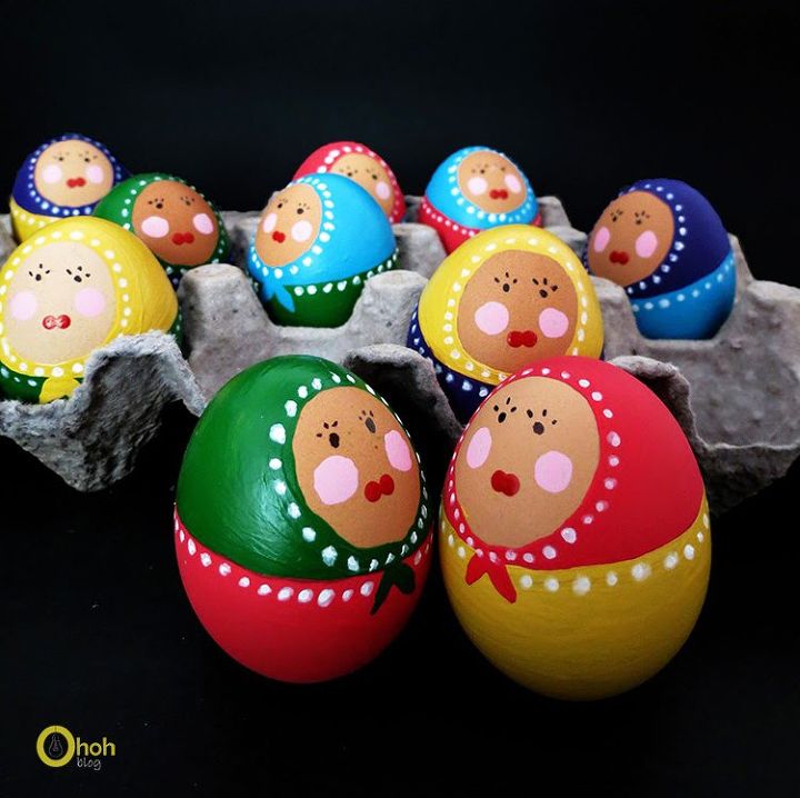 easter craft how to paint babuska eggs