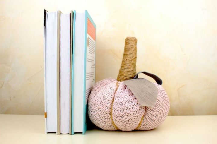 diy bookend door stopper from old sweater
