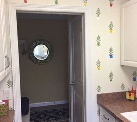 it all began with a post it note, Laundry room entrance