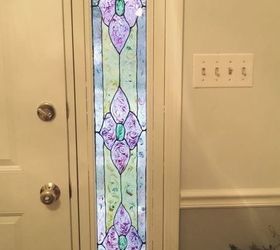 faux stained glass window with unicorn spit, Unicorn SPiT Dries dull