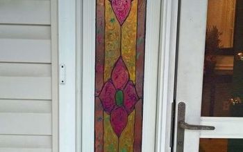 Faux Stained Glass Window With Unicorn SPiT