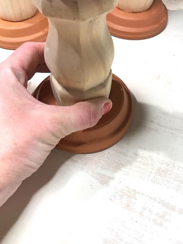 table leg candle holders
