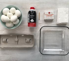 shaving cream easter eggs