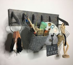repurposed hanger wall hooks