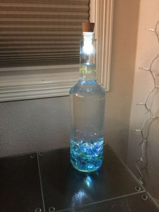 e crafternoons glass bottle to glowing beauty