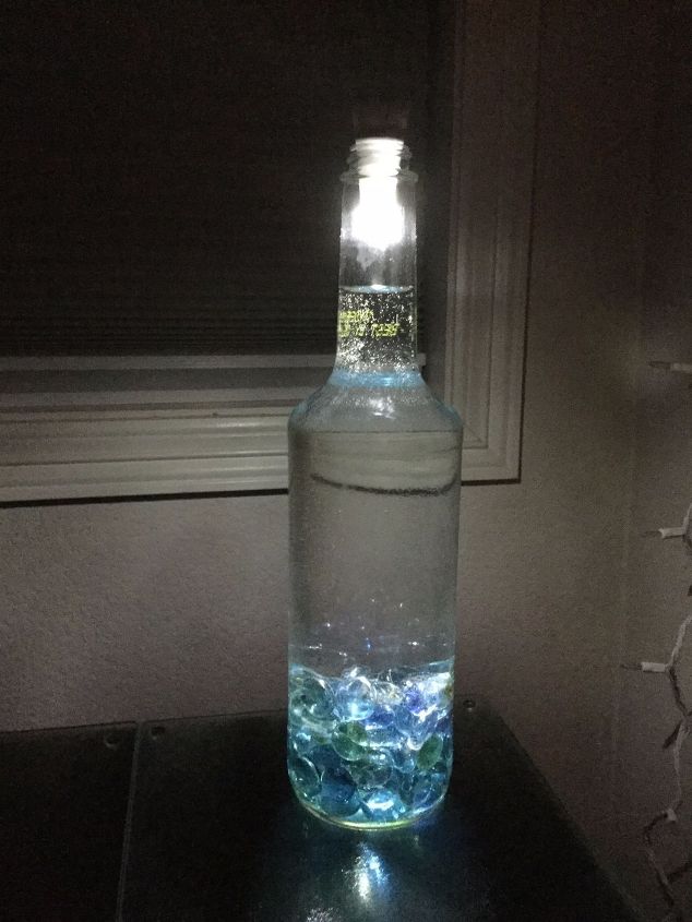 e crafternoons glass bottle to glowing beauty