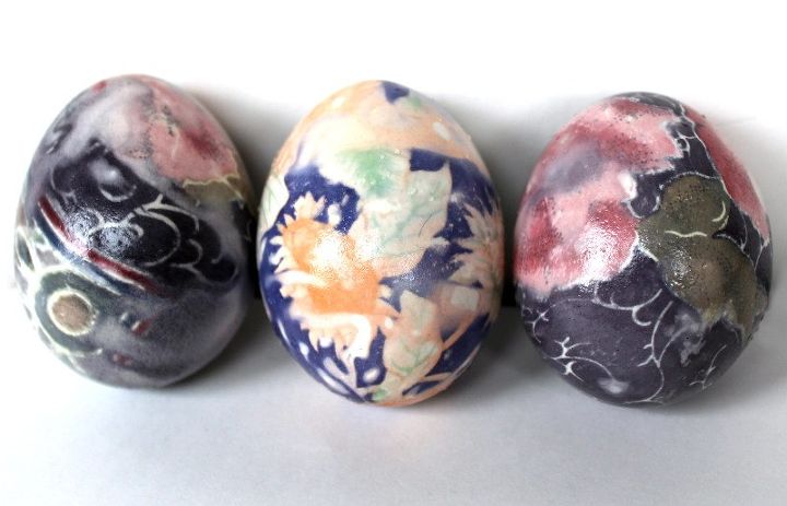 how to dye easter eggs with silk ties