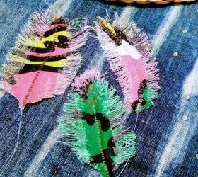 diy fabric feathers