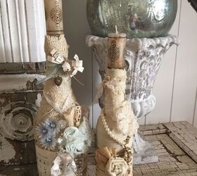 e save old jewelry for a fun way to dress up a bottle