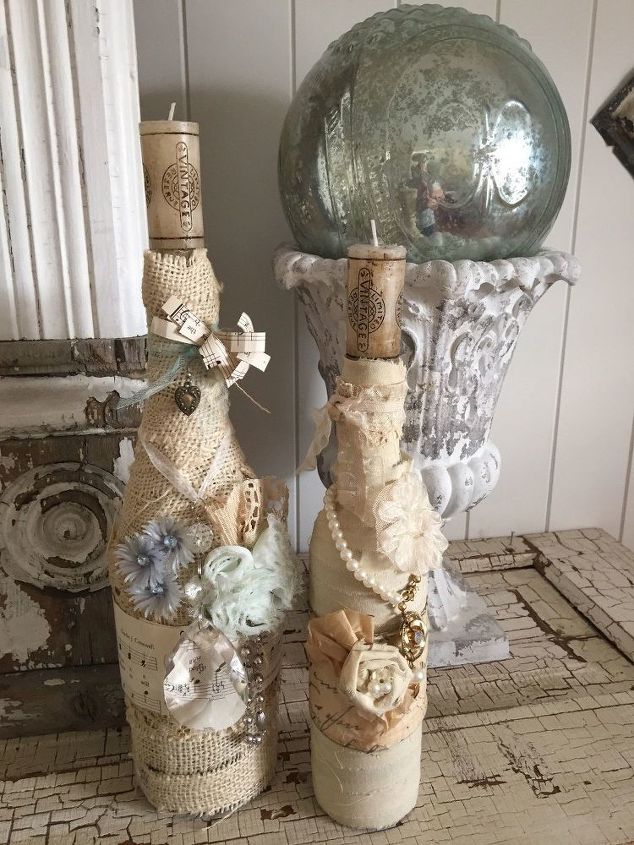 e save old jewelry for a fun way to dress up a bottle