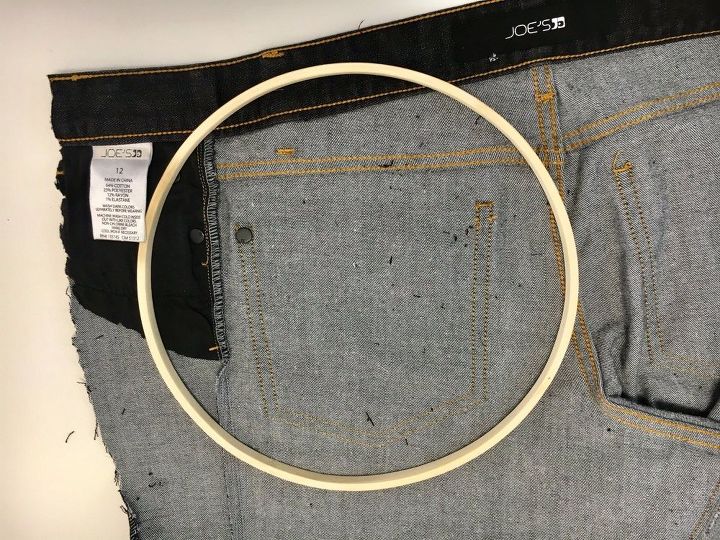 armazenamento de parede de jeans