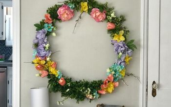 Hula Hoop Spring Wreath