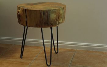 Turn A Tree Stump Into A Side Table