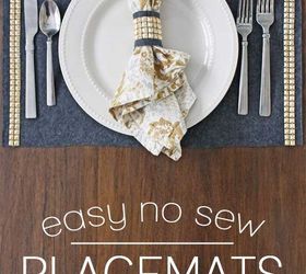 quick and easy no sew placemats