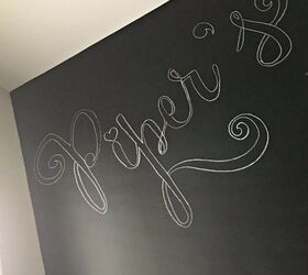 how to paint a faux chalk wall playroom mural
