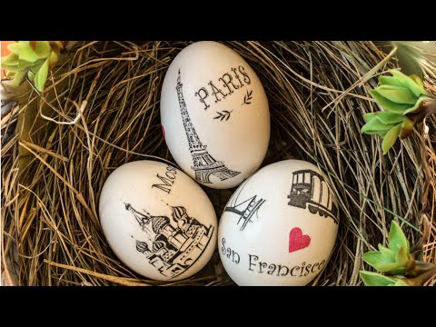 Diseño de huevos de Pascua DIY.