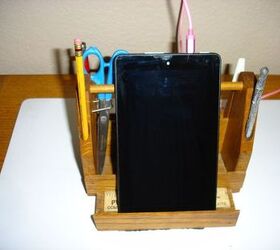wooden tablet kindle stand