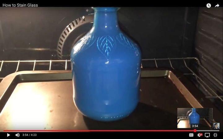 how to stain glass bottles