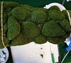 moss tree topiary diy