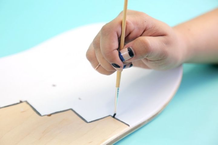 diy skateboard deck shelf upcycle