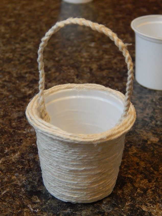 cestas de pscoa mini k cup recicladas
