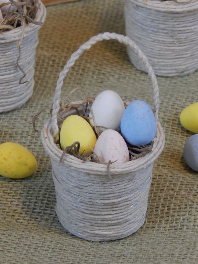up cycled k cup mini easter baskets