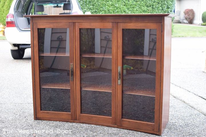 china hutch turned cabinet