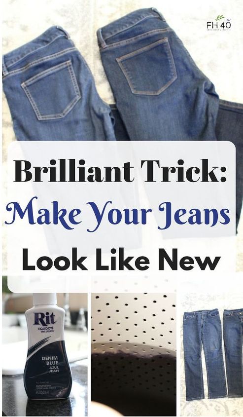 brilliant trick faded jeans look new again