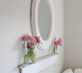 easy display ledge from salvaged crown molding