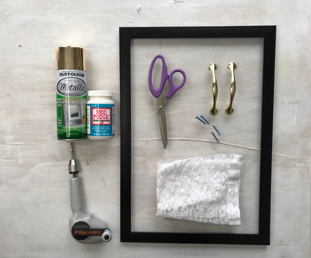 make a serving tray from a photo frame