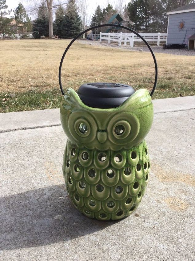 candle holder to solar owl