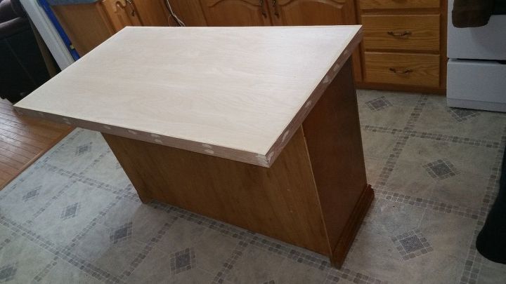 this upcycle created a beautiful kitchen island