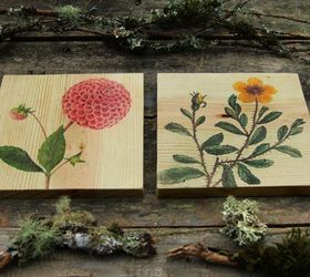 diy wood wall art with easy image transfer