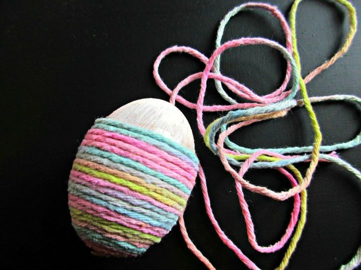 pretty string wrapped eggs