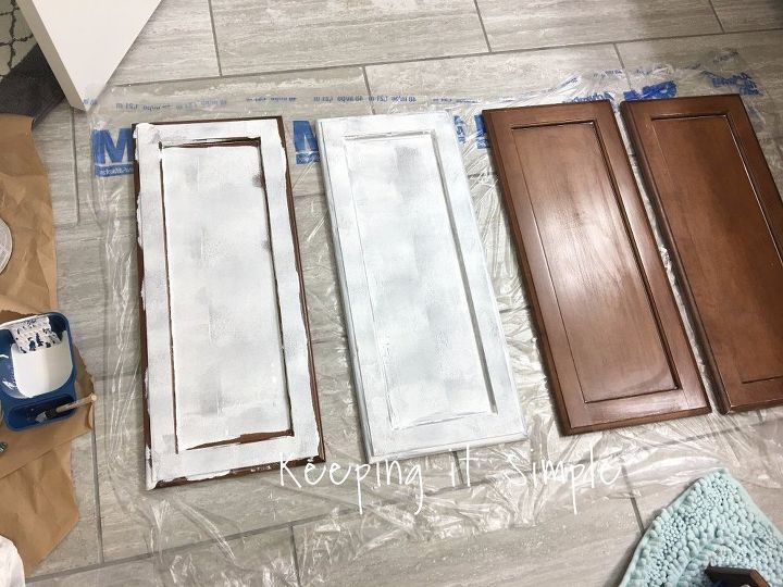 how to paint dark veneer cabinets