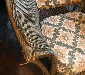 how do you clean antique wicker that has been painted and is brittle