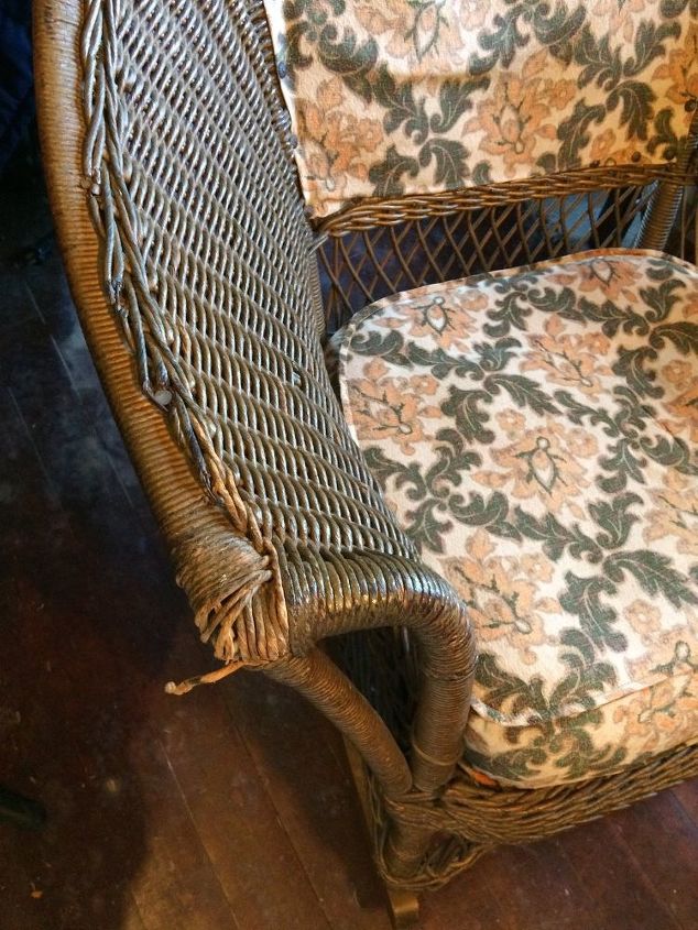 how do you clean antique wicker that has been painted and is brittle