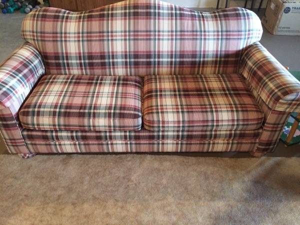 q painting a plaid fabric couch any advice