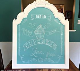 a quick painted chalkboard sign upcycled mirror