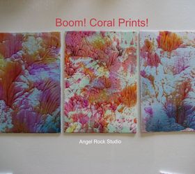coral prints using unicorn spit