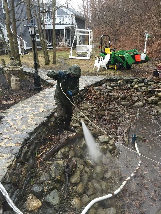spring pond cleaning