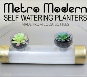 DIY self-watering planters