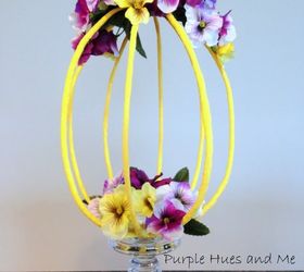 diy crepe paper wrapped wire centerpiece