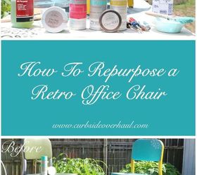 how to repurpose a retro office chair