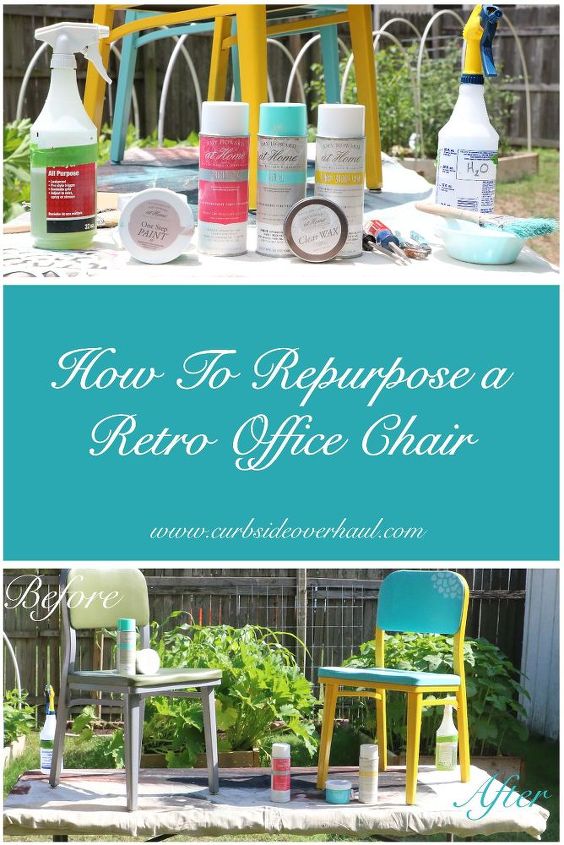 how to repurpose a retro office chair