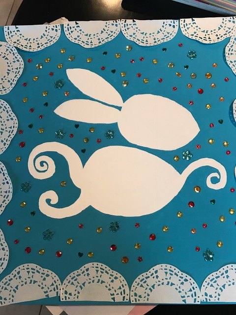 spring whimsy create your own bunny artwork